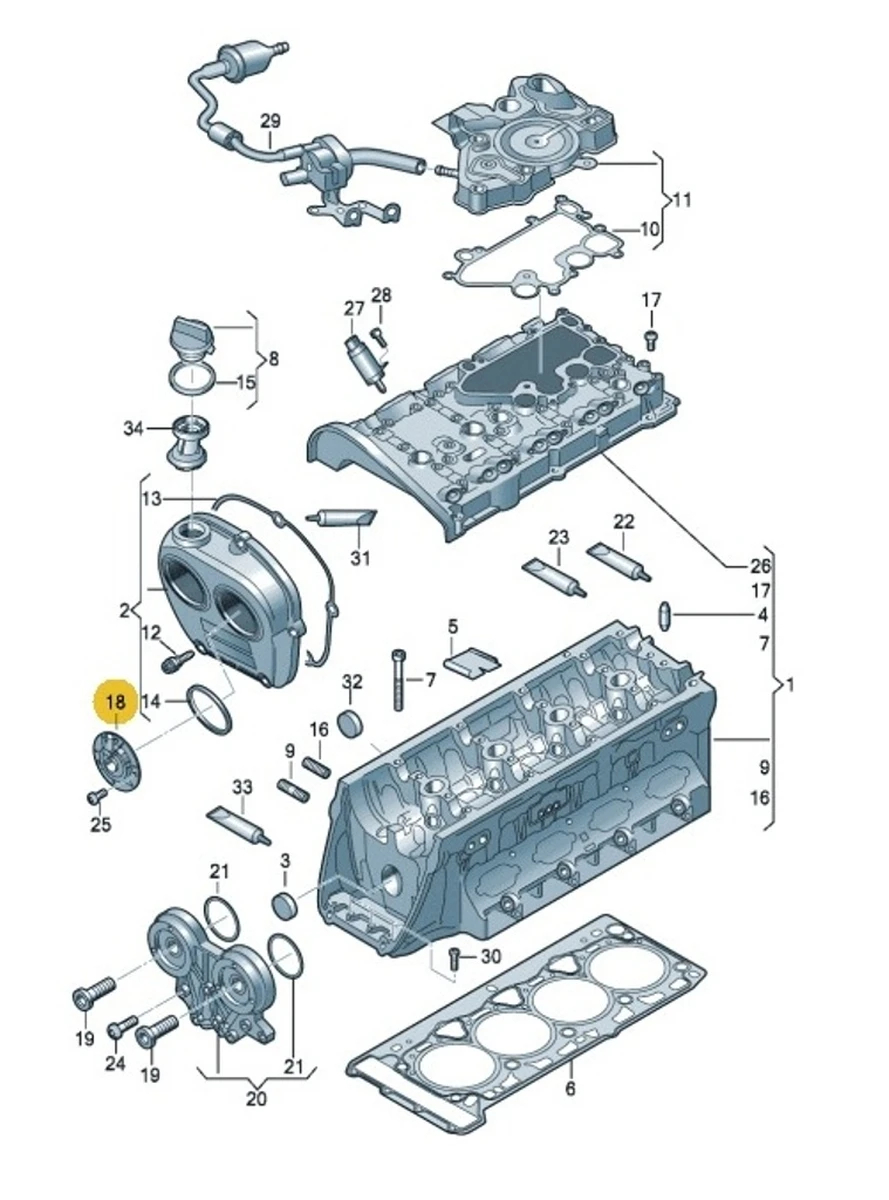 Клапан електромагнітний положення фаз розподільного валу Audi Q7 06L109259A