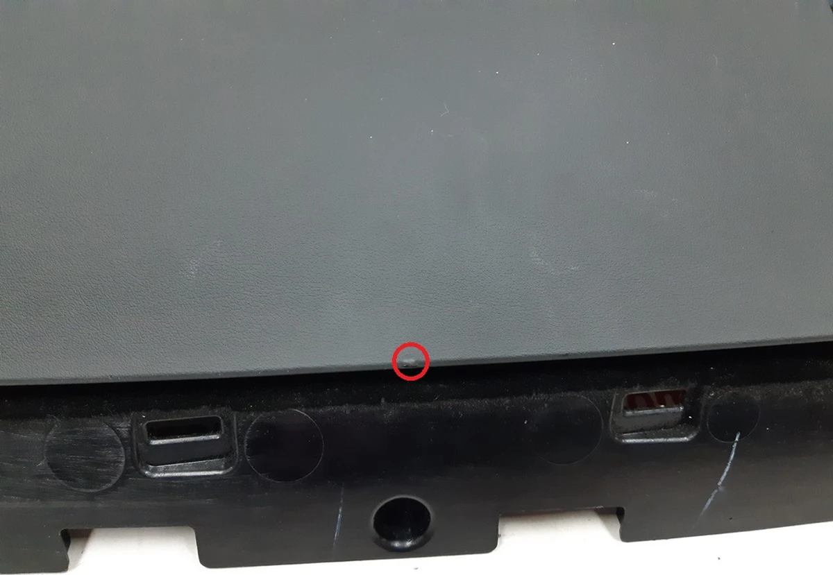 24 Glove box (glove box) PVC BLK damaged Tesla model S 1003327-08-L