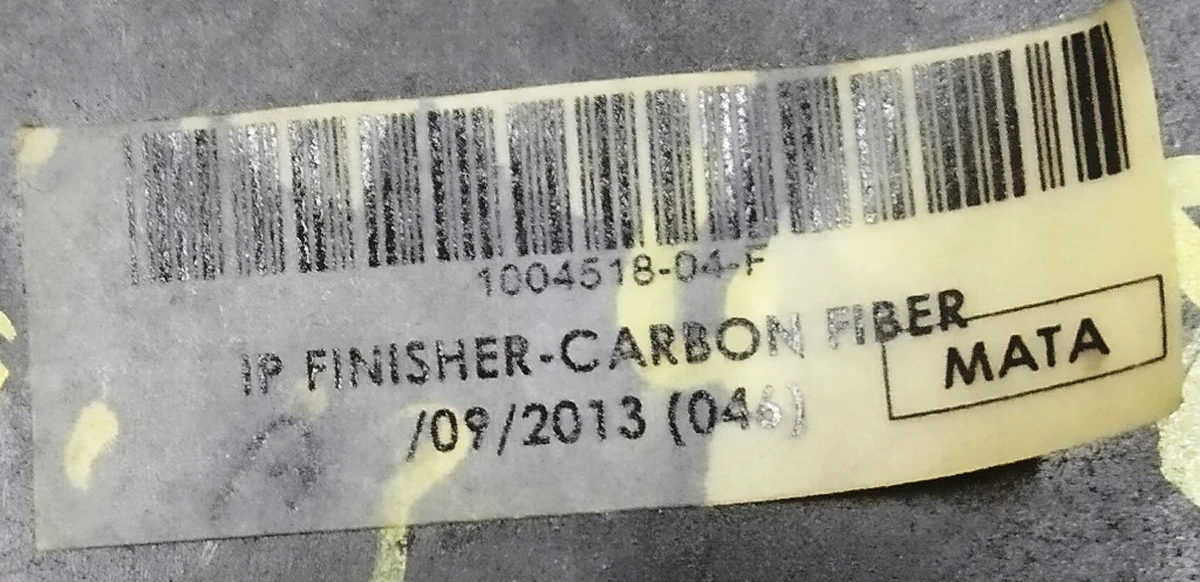 23 Декоративная накладка центральной панели водительская левая CARBON FIBER Tesla model S, model S REST 1004518-04-G