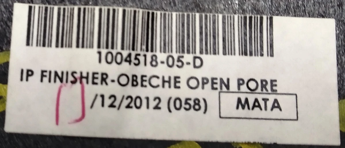 23 Decorative overlay center. panels driver's left OBECHE OPEN PORE VERTICAL Tesla model S 1004518-05-F