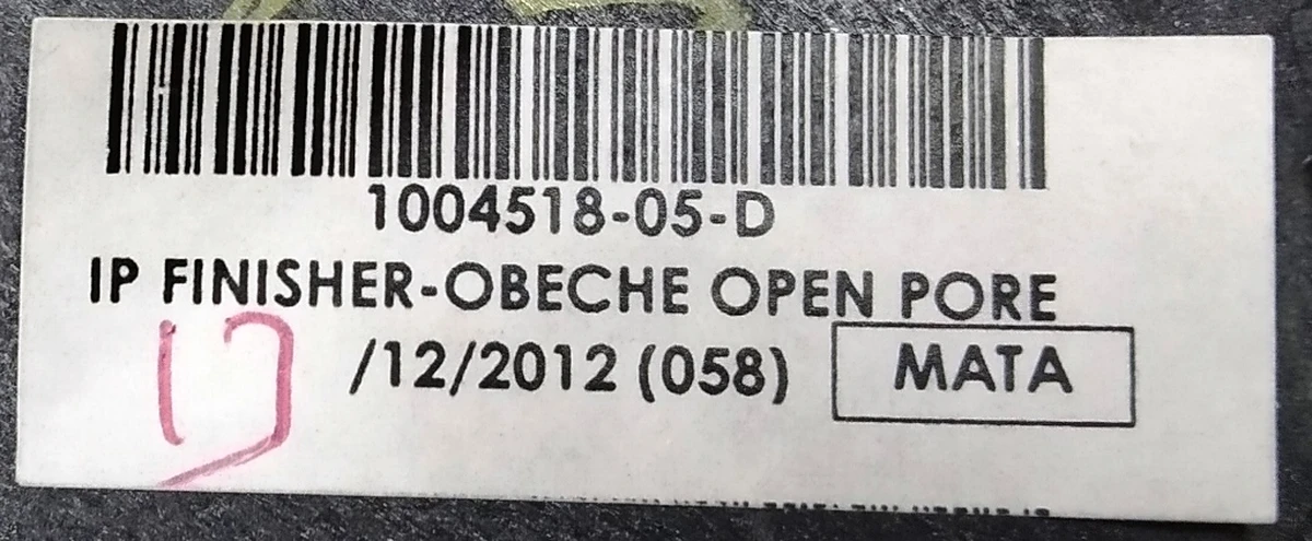 23 Decorative overlay center. panels driver's right OBECHE OPEN PORE VERTICAL Tesla model S 1004518-05-F