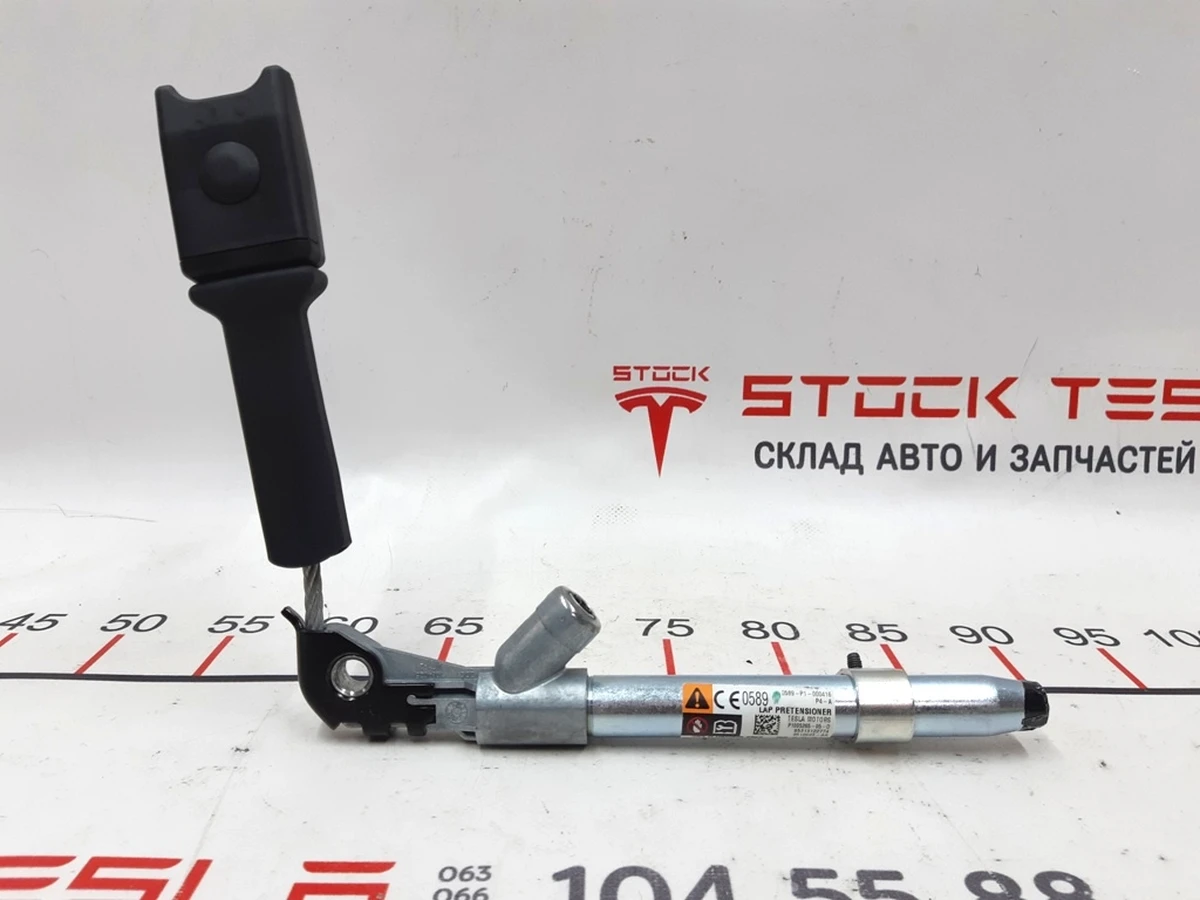 2 MSX- 1ST ROW LAP PRETENSIONER, BLK, MODEL S - RH, MODEL X - LH Tesla model S, model S REST, model X 1005265-05-F