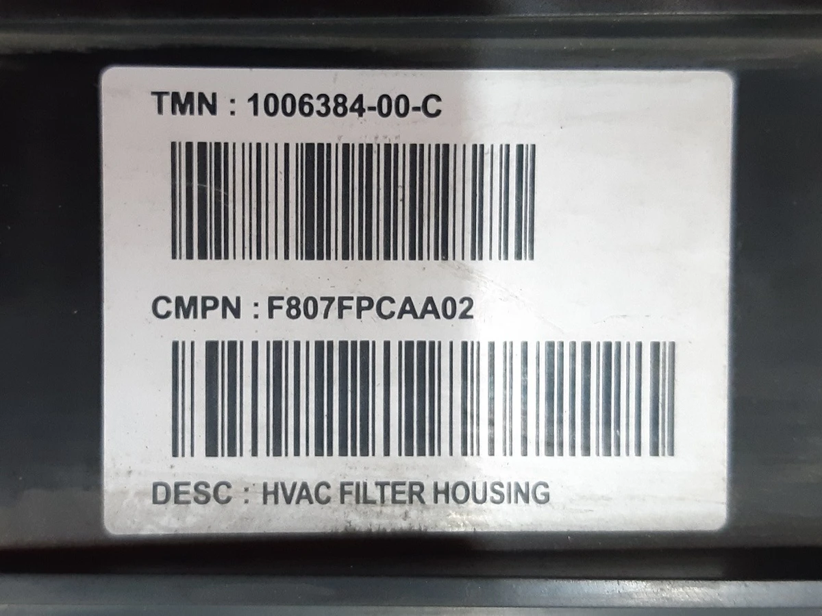 2 Корпус фильтра кондиционера с повреждением Tesla model S 1006384-00-C
