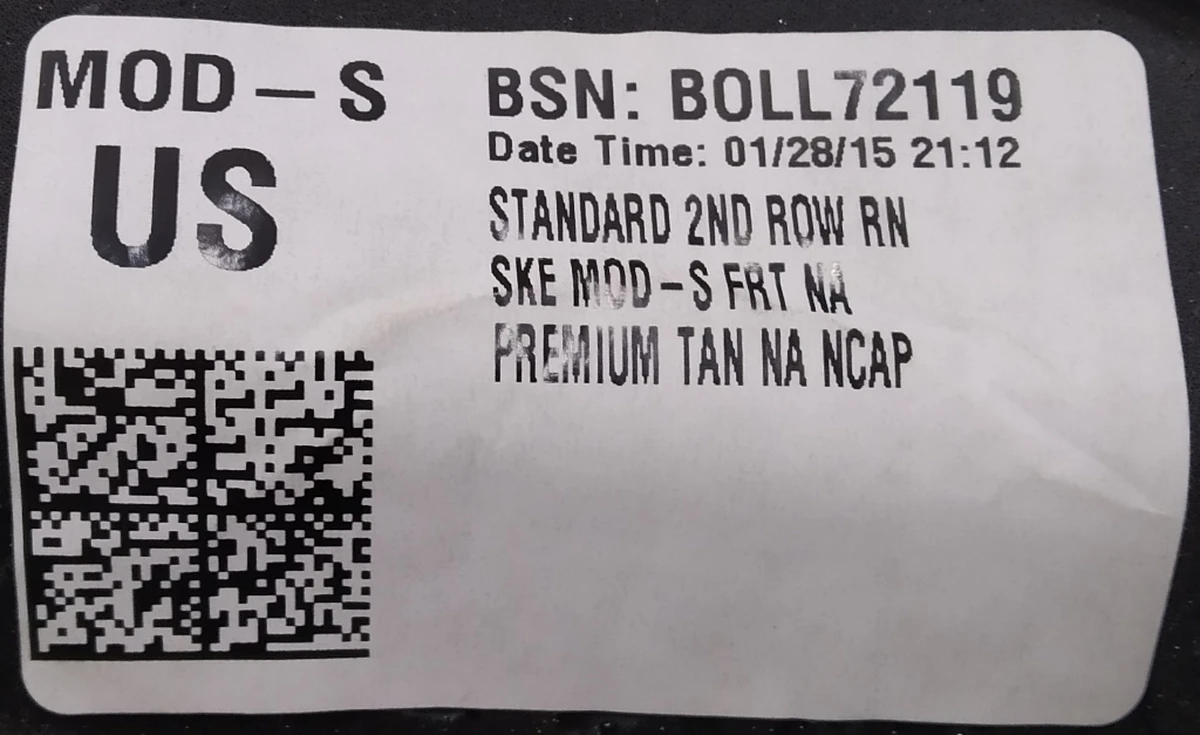 4 Подушка сиденья 2-го ряда левая PREM TAN Tesla model S, model S REST 1006402-03-A