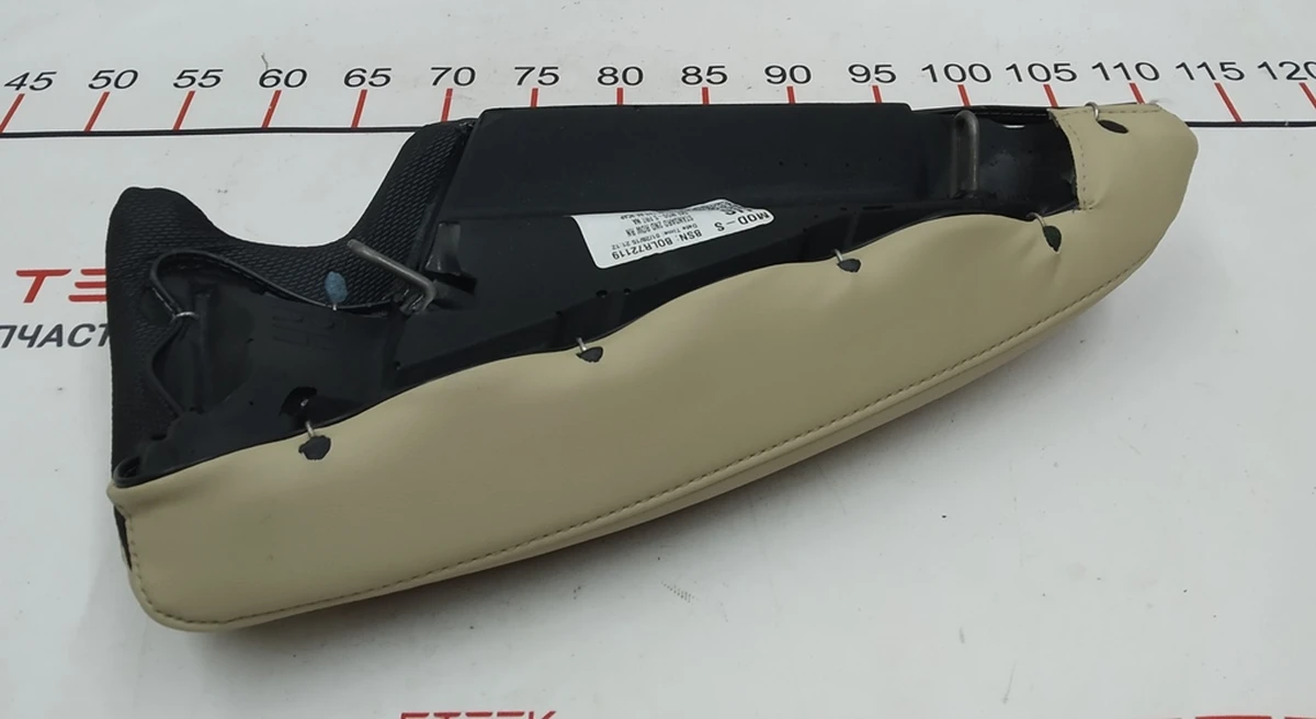 5 Seat cushion 2nd row right PREM TAN Tesla model S, model S REST 1006426-03-A