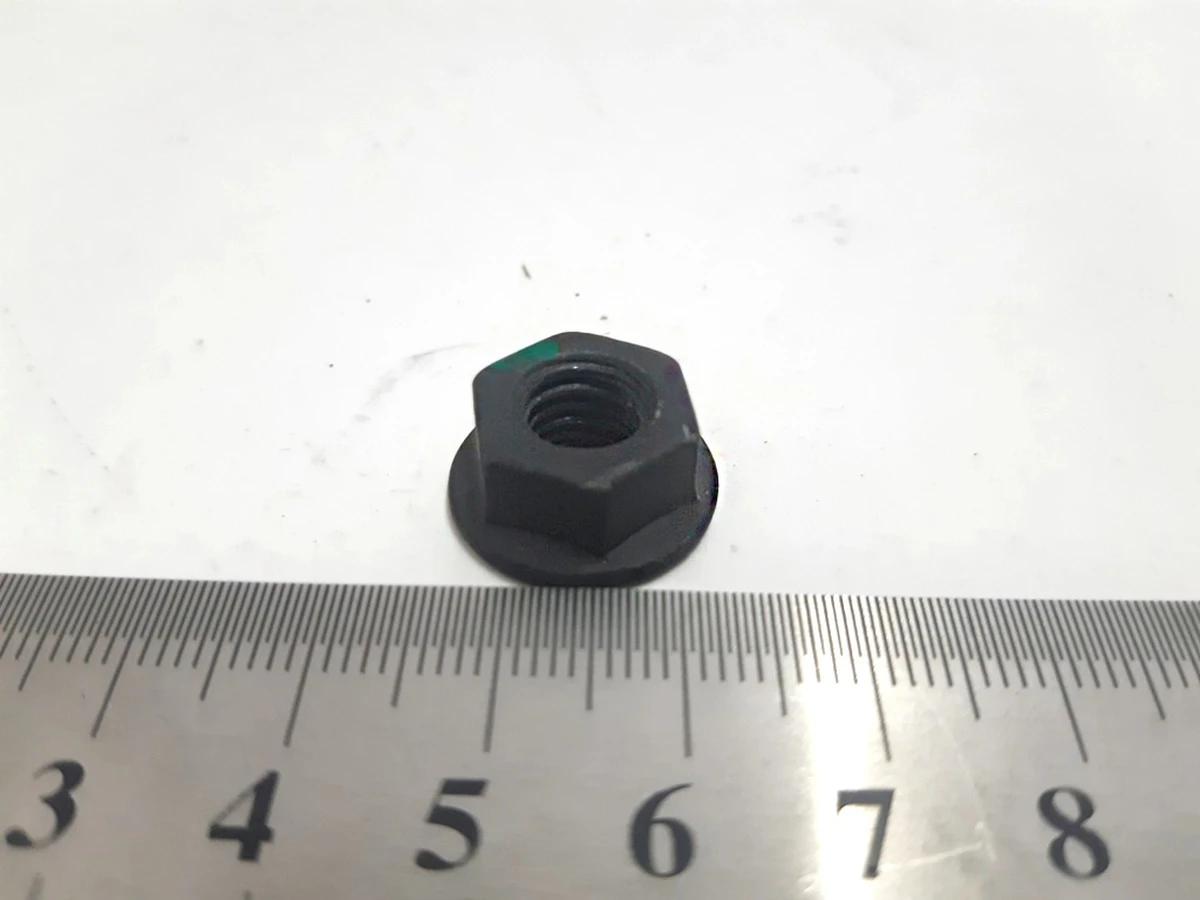 4 NUT,M8-1.25,HF,Steel[10],ZnAl,BLACK Tesla model S REST, model X, model 3, model Y 1006628-01-A