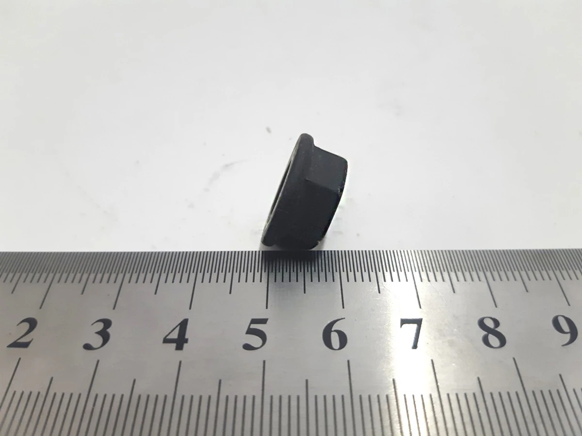 4 NUT,M8-1.25,HF,Steel[10],ZnAl,BLACK Tesla model S REST, model X, model 3, model Y 1006628-01-A