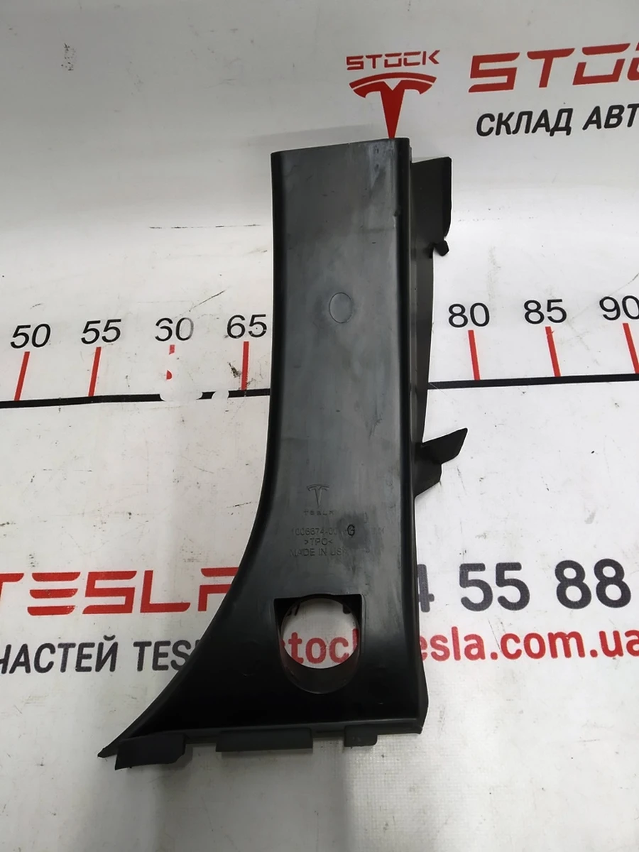 20 Накладка багажного проема наружная левая Tesla model S, model S REST 1021437-00-D