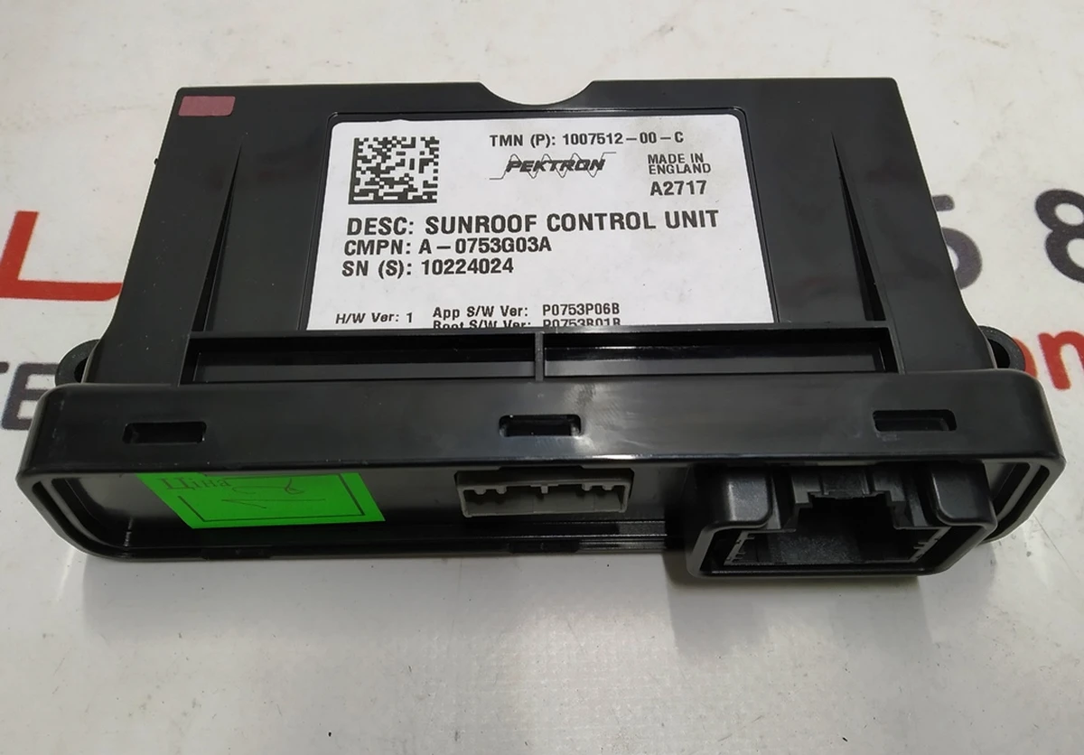 7 Tesla model S, model S panoramic sunroof control unit REST 1007512-00-B