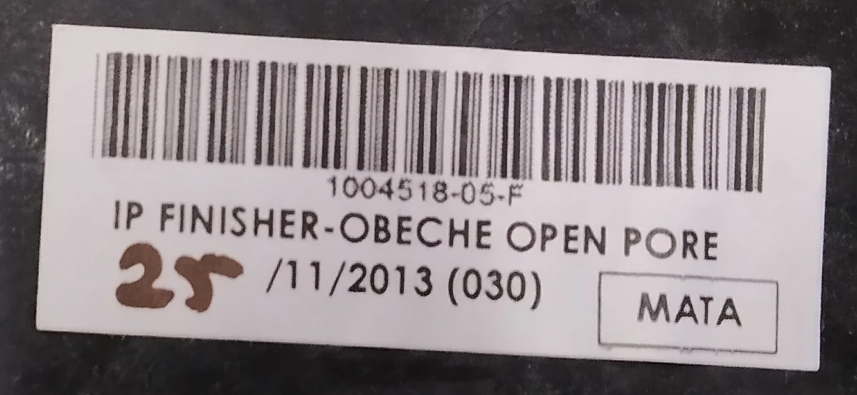 23 NSTRUMENT PANEL FINISHER ASSEMBLY - COMPLETE SET OBECHE OPEN PORE VERTICAL (with damage) Tesla model S, model S REST 1004518-05-F