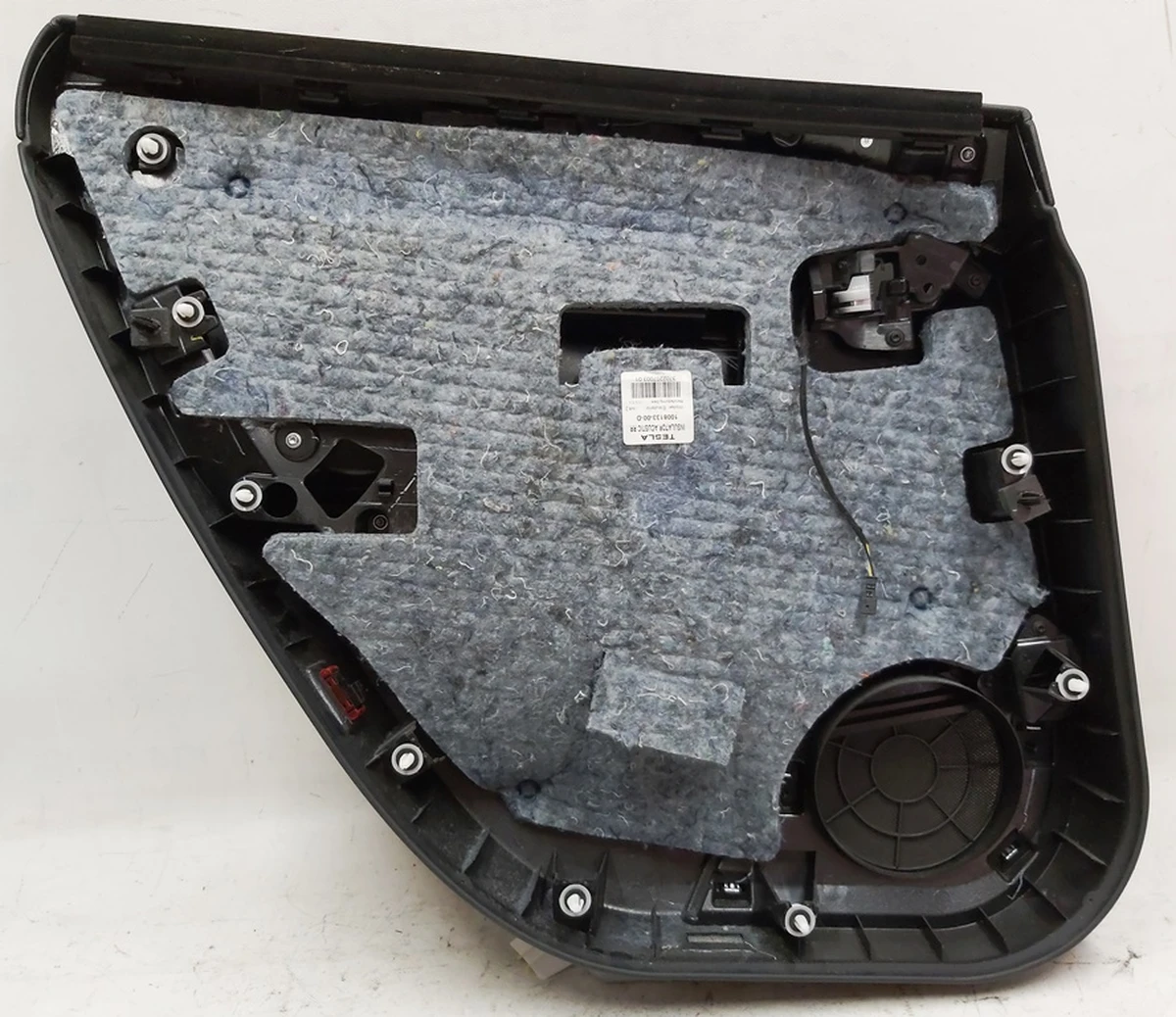 4 Карта дверей задньої правої у зборі PUR/LTHR BLACK/GREY з пошкодженням Tesla model S, model S REST 1008105-03-L