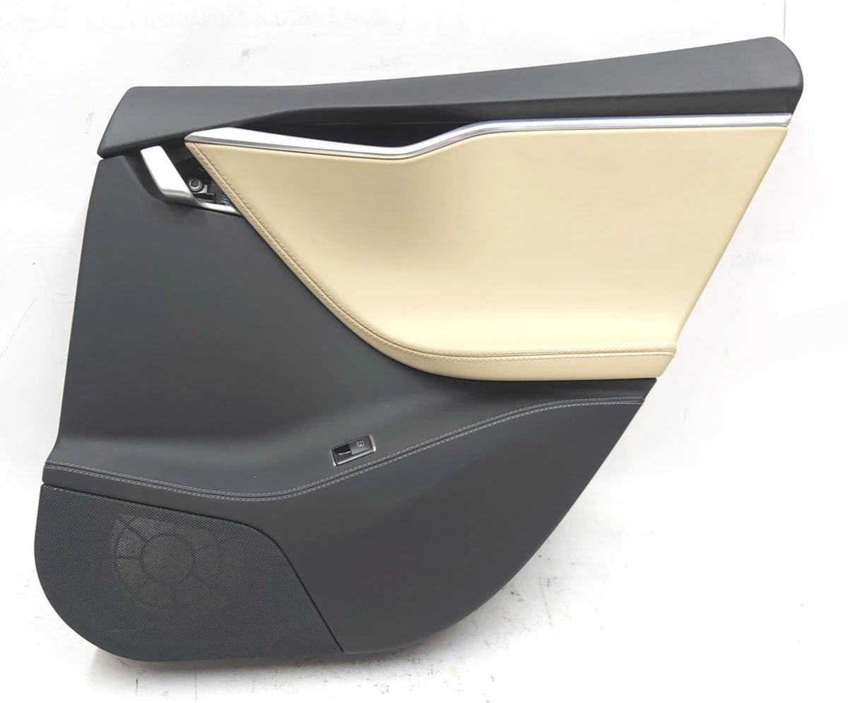 4 Rear right door card assembly PUR / PVC BLACK / TAN Tesla model S, model S REST 1008105-12-L