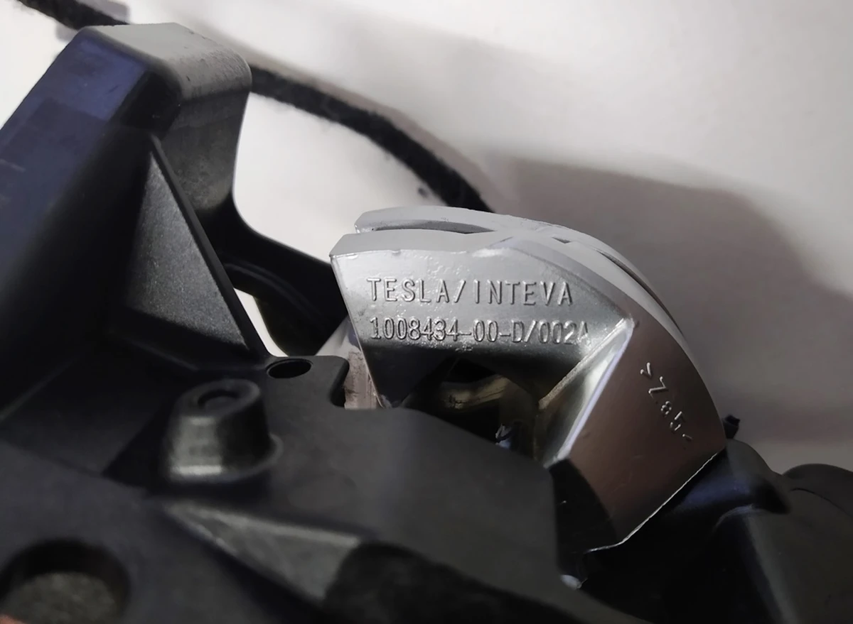 10 Door opening handle inner rear left assembly Tesla model S, model S REST 6007505-00-F