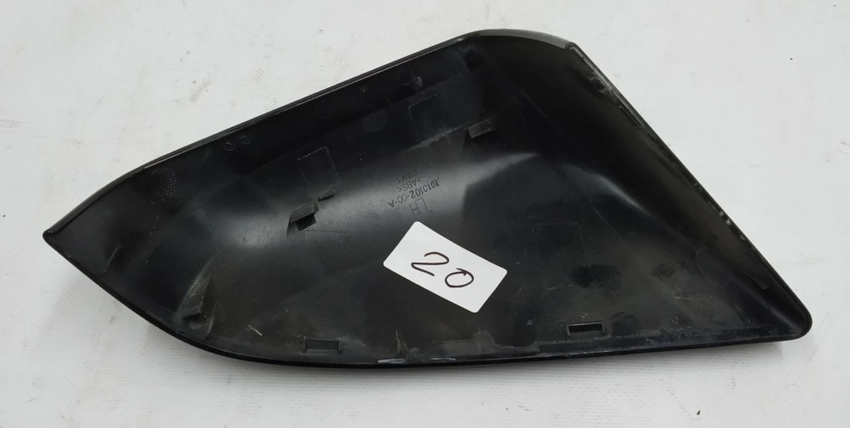 6 Накладка зеркала наружного левого верхняя (скорлупа) PBSB Tesla model S, model S REST 1010102-00-A