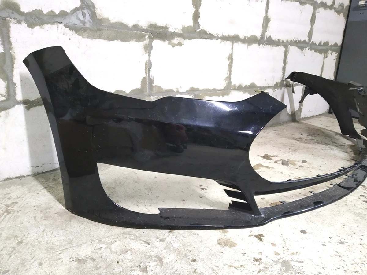 1 Front bumper without parking sensors PBSB (damaged) Tesla model S 1068758-00-A