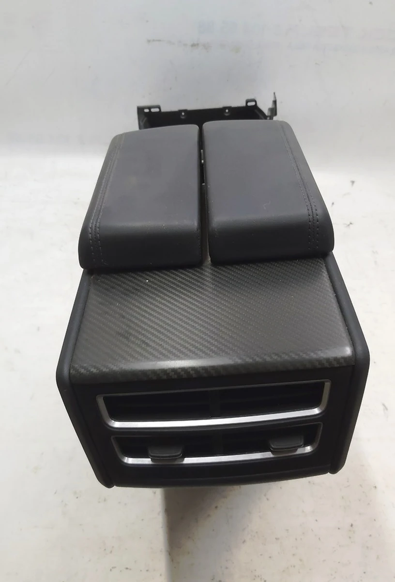 1 Incomplete center console (Black BASE armrest) cup holder CARBON FIBER Tesla model S 1010249-00-A