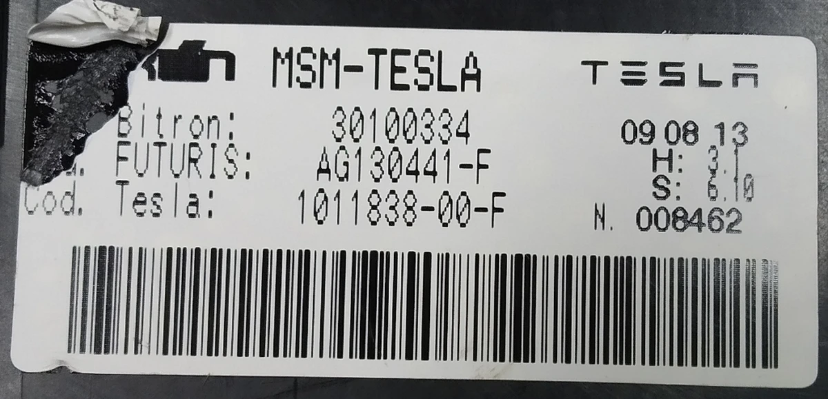 3 Блок пам'яті положення сидіння некондиція Tesla model S, model S REST 1011838-00-H