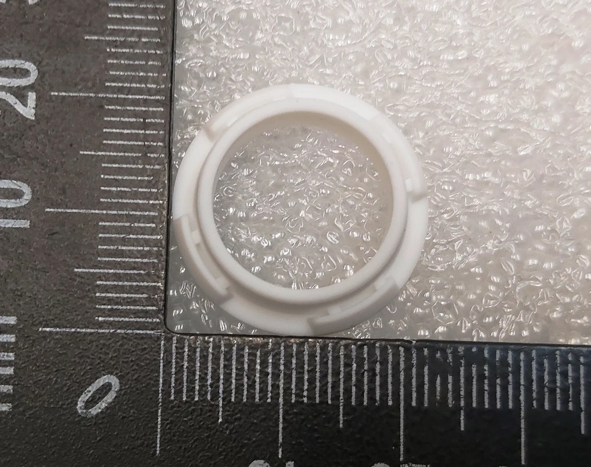 5 Комплект колец уплотнительных датчика парктроника рельефных WHITE (12 штук) Tesla model X, model 3, model Y 1014395-00-A