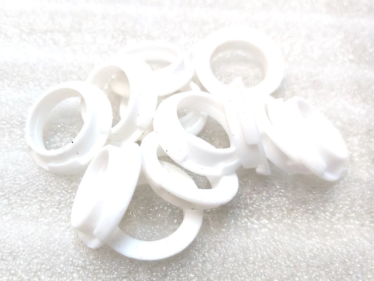 5 Комплект колец уплотнительных датчика парктроника рельефных WHITE (12 штук) Tesla model X, model 3, model Y 1014395-00-A