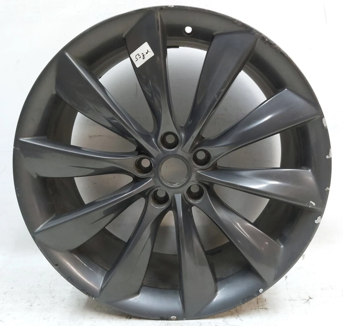 1 Диск колісний 21X9.0 GREY TURBINE REAR із пошкодженням Tesla model S, model S REST 1054044-00-C