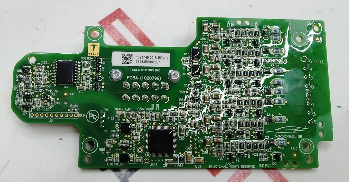 1 Main Battery Module S3 Control BMB Board REV03 Tesla model S 1021749-00-B