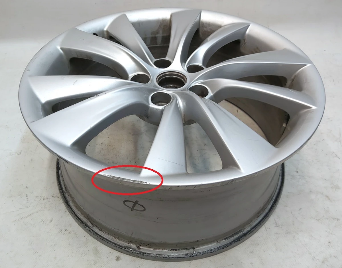 2 Диск колёсный (19x8.0J ET40- SILVER CYCLON) Tesla Model S, Model S REST 1054045-00-D