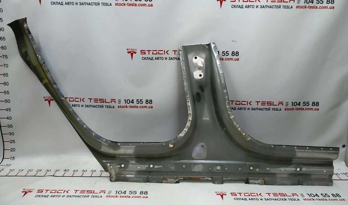 2 C-pillar outer part (panel) assembly with lower part of B-pillar infill Tesla model S, model S REST 1024195-S0-B