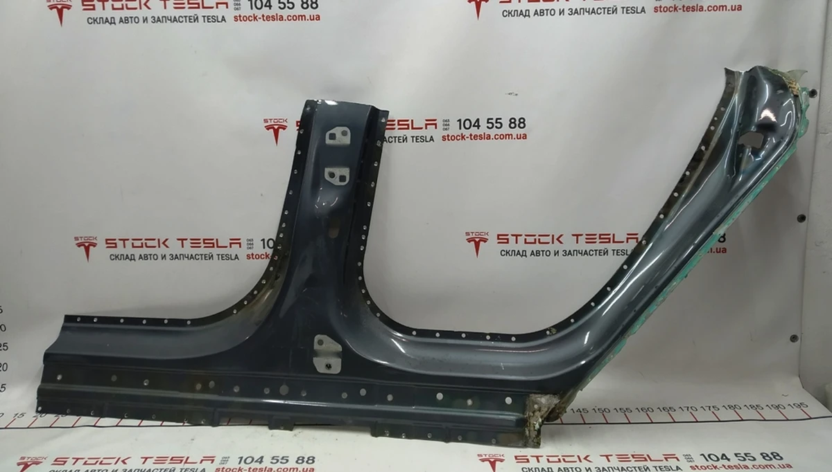 2 C-pillar outer part (panel) assembly with lower part of B-pillar infill Tesla model S, model S REST 1024195-S0-B