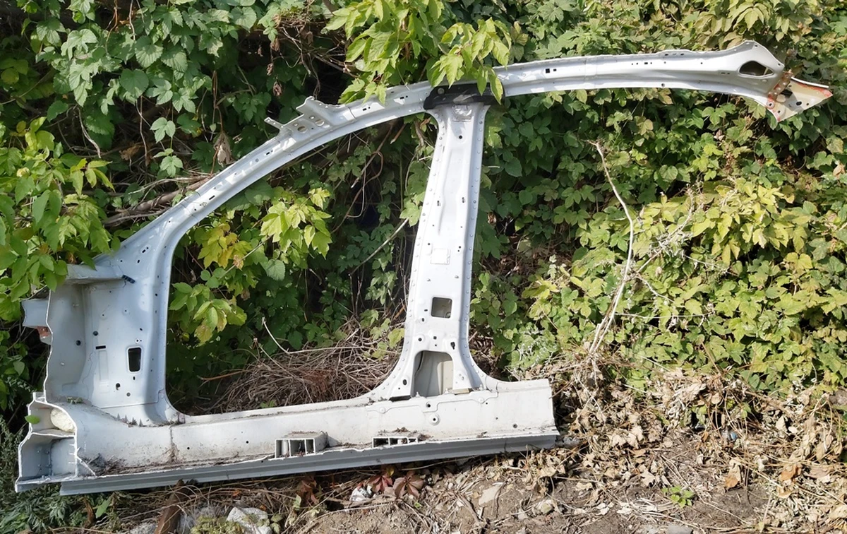 8 Body side part right A and B with roof fragment PPSW Tesla model S, model S REST 1024205-S0-B