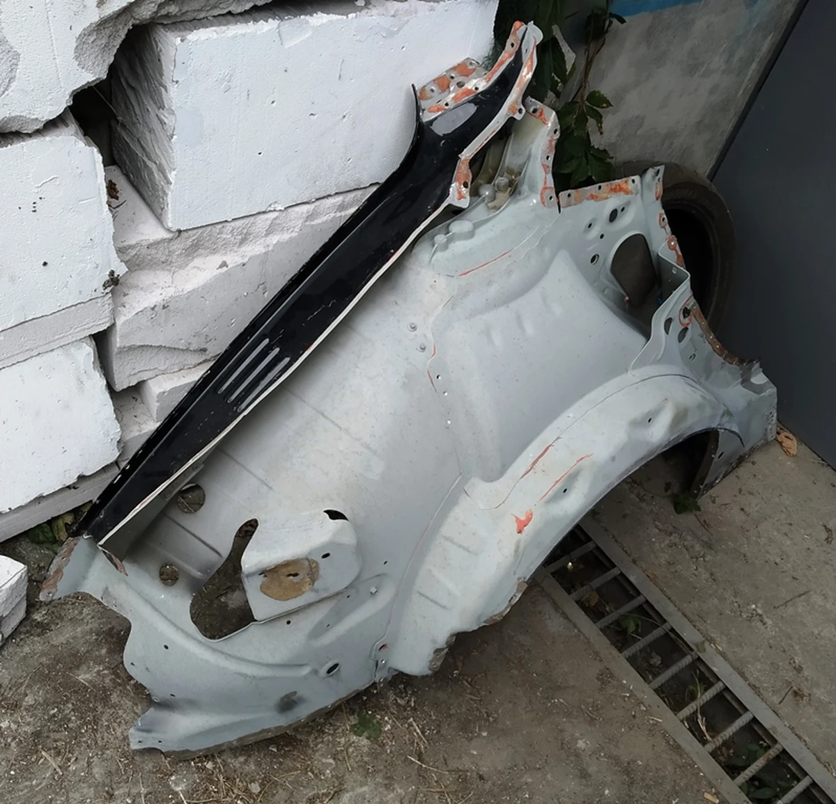 20 Четверть задняя правая стакан в сборе с кузовными панелями колесной арки RWD Tesla model S, model S REST 1024367-S0-A