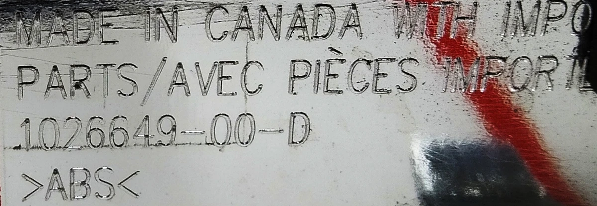 10 Trim TESLA trunk lid chrome (damaged) Tesla model S, model S REST 1026649-00-E