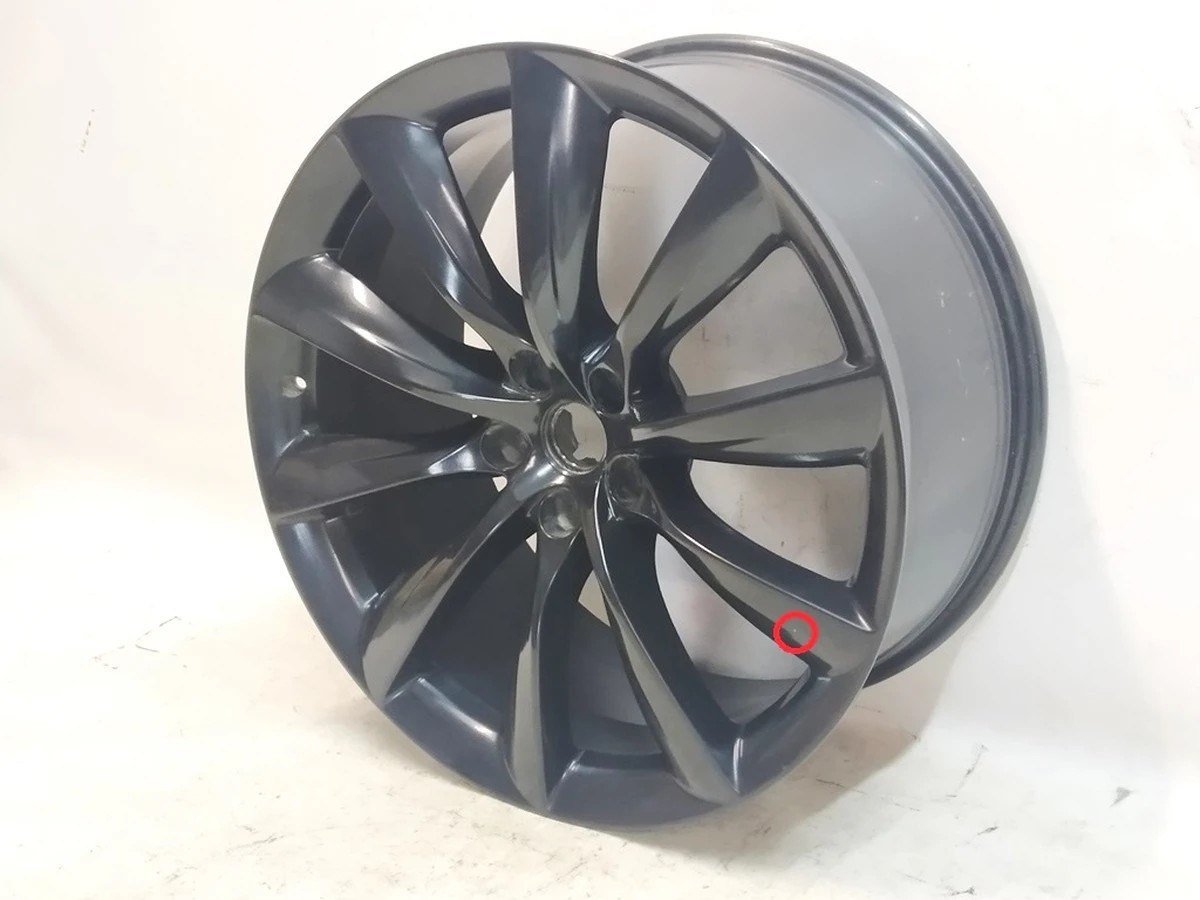 Диск колесный задний 22x10J ET35-TURBINE BLACK Б/У Tesla Model X 1089366-00-C