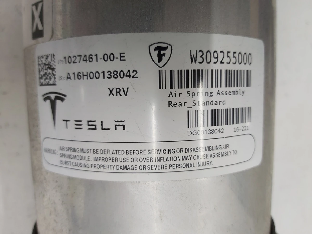 1 AIR SPRING MODULE REAR with damage Tesla model X 1027461-00-E