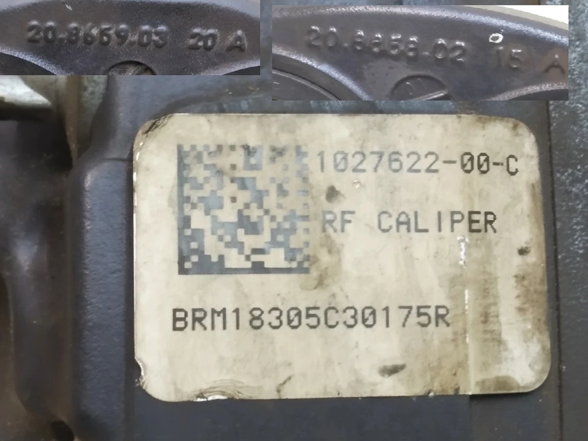 3 Супорт гальмівний передній правий BREMBO без гальмівних колодок Tesla Model S, Model S REST, Model X 1027622-00-C, 1007795-00-C.