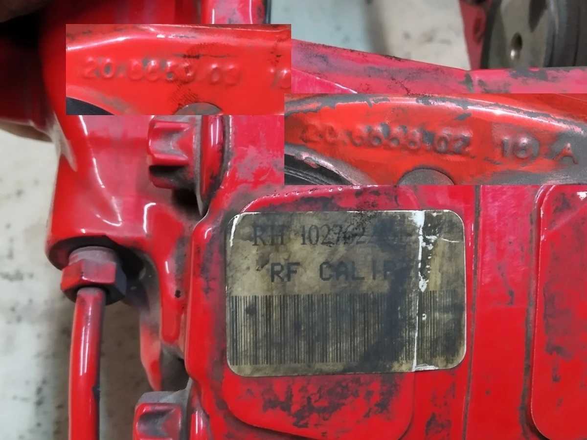 Супорт гальмівний передній правий BREMBO PERFORMANCE червоний без гальмівних колодок Tesla Model S, Model S REST, Model X 1027622-01-A, 1007795-01-D