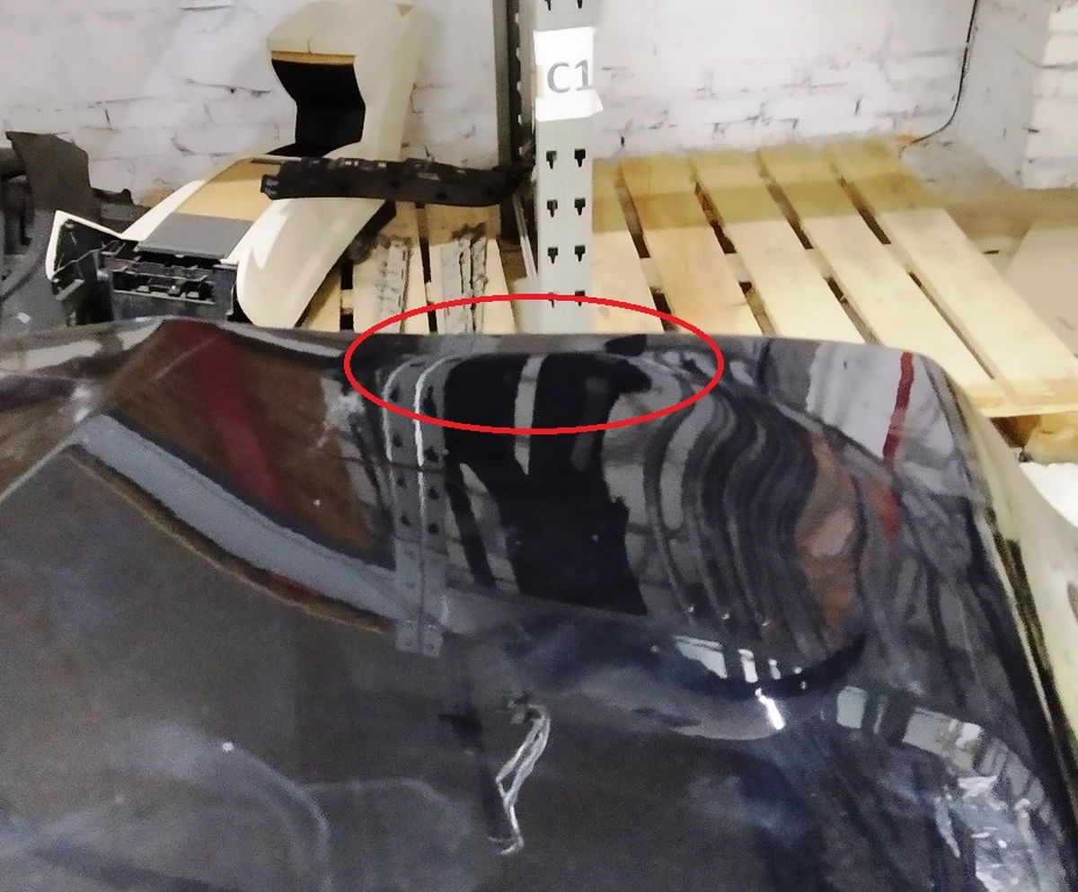 9 Дверь задняя правая (металл) (с повреждениями) Tesla model X 1069538-E0-A