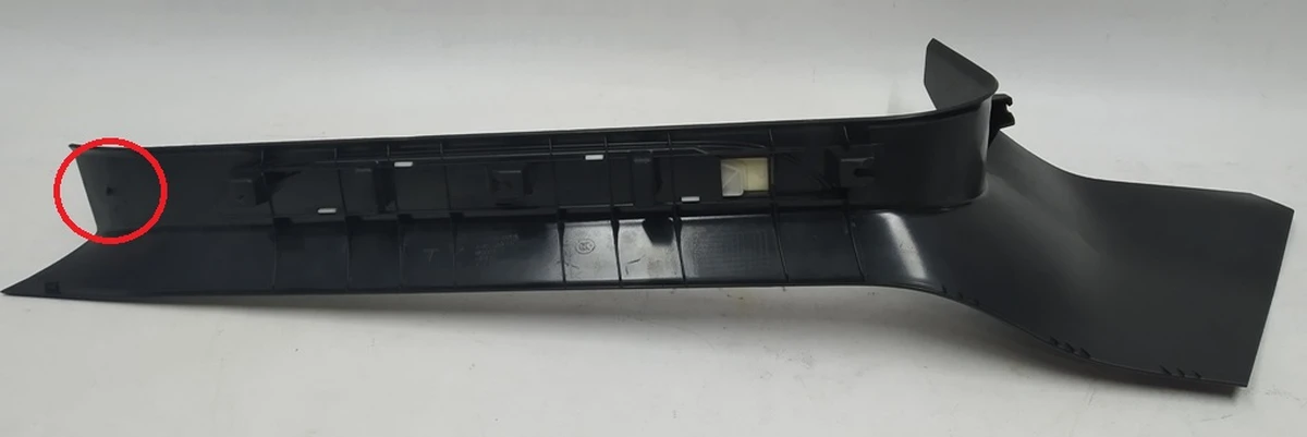 8 A-pillar sill trim lower right (with insert) with damage Tesla model S, model S REST 1030391-00-F