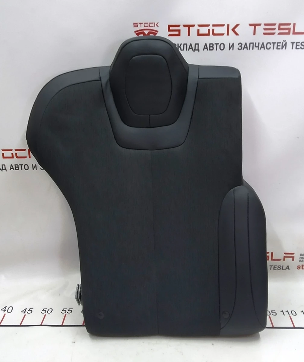 2 Seat back. 2nd row one. BASE BLK without lock, lock handles and decor. pads Tesla model S, model S REST 1030476-01-A