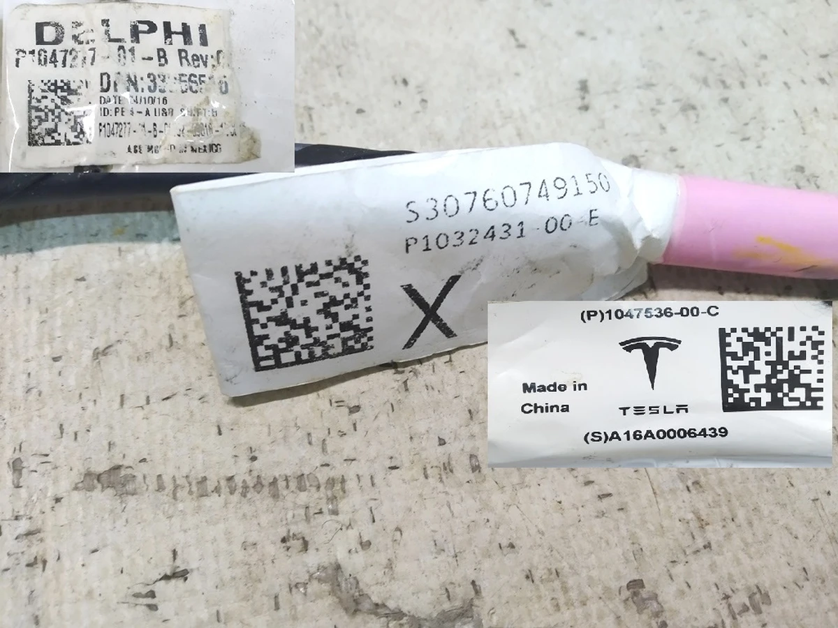 3 Assembly, Harness, MDLX, All, Center Console Tesla Model S, Model S REST, Model X 1032431-00-E