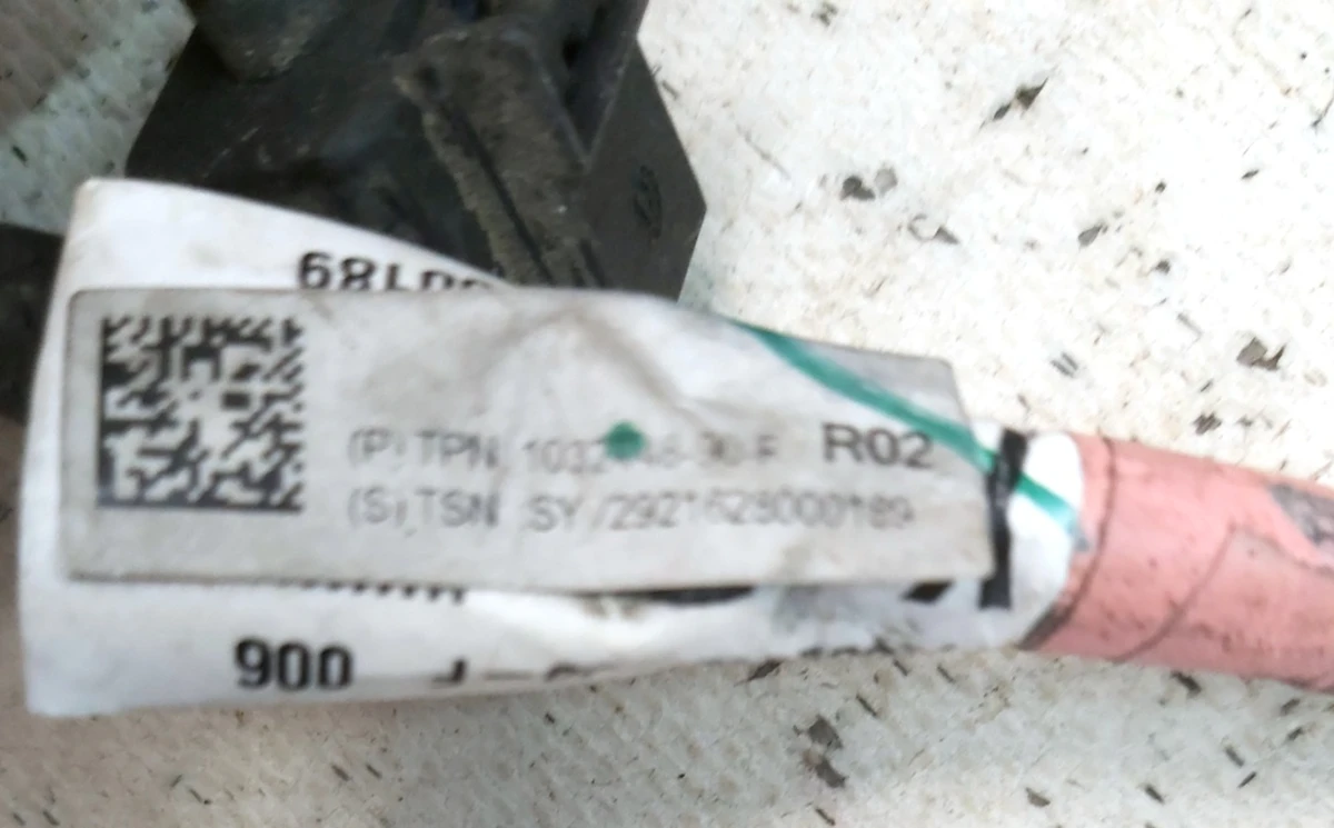 2 Проводка заднего подрамника AWD (воздушная подвеска) Tesla model X 1032448-01-G