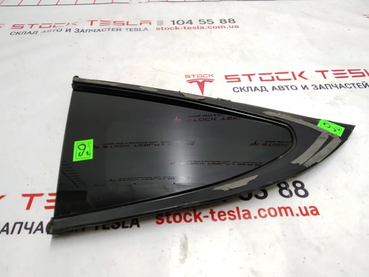 15 Rear left wing glass (window) Tesla model X 1034906-80-F