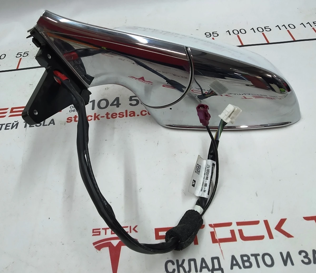1 Дзеркало зовнішнє ліве PREMIUM у зборі (без дзеркального елемента) Tesla model X 1035180-00-J