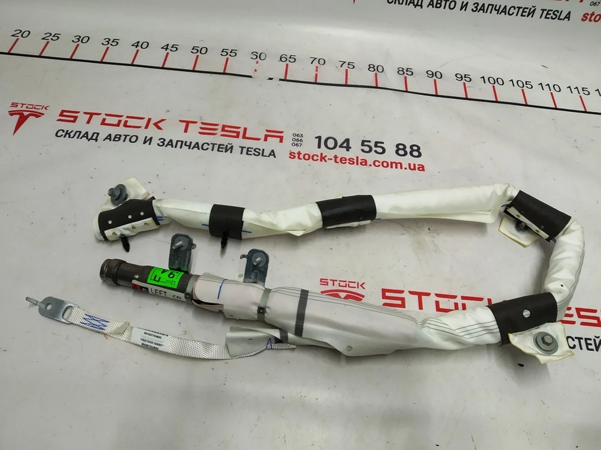 Подушка безопасности верхняя (шторка) 1-ый ряд сидений левая Tesla model X 1036756-00-G