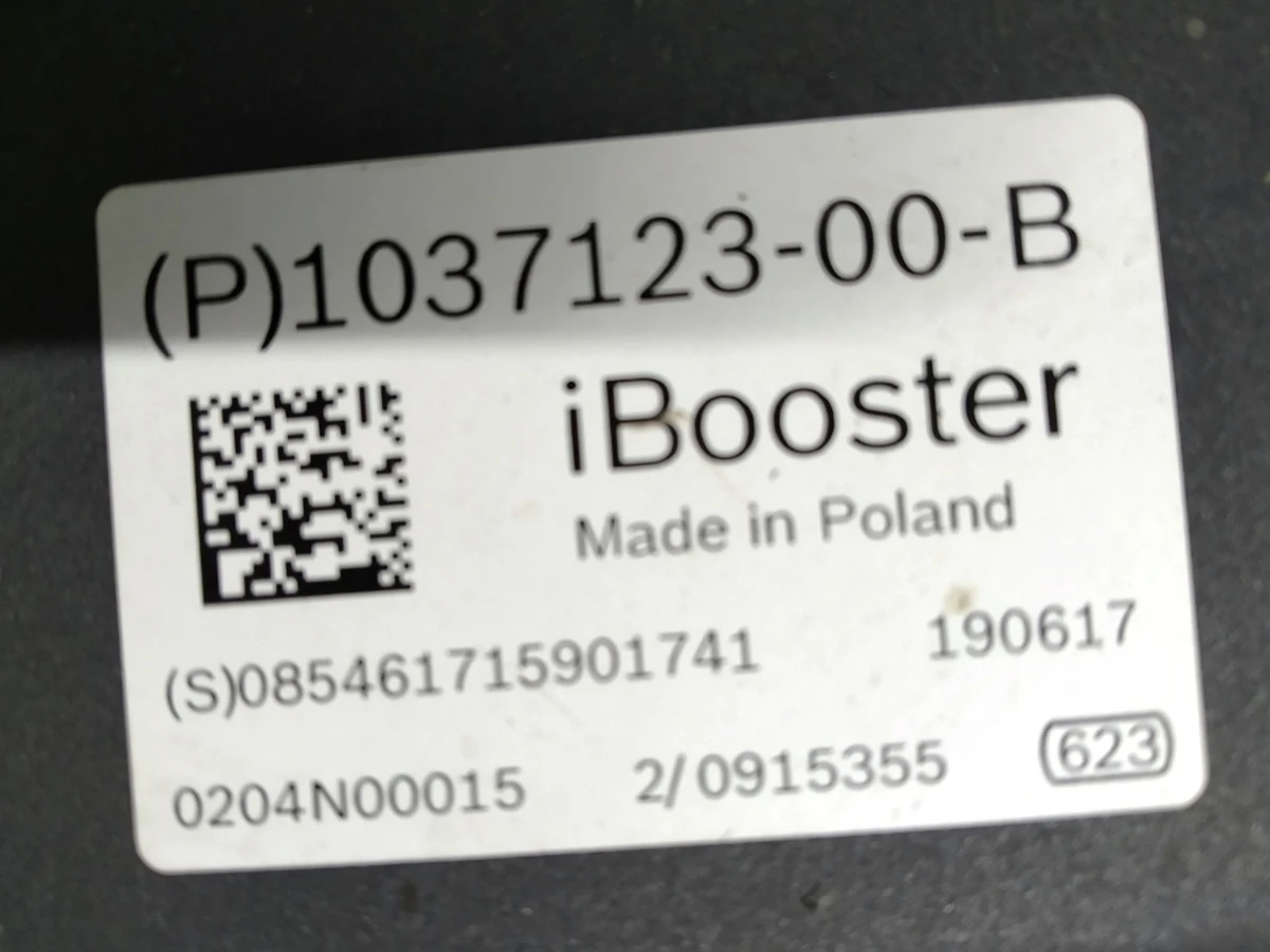 1 ELECTROMECHANICAL BRAKE BOOSTER - LEFT HAND DRIVE Tesla model S, model S REST 1037123-00-B