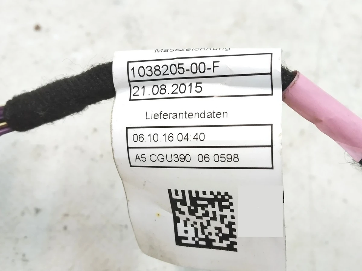 Електропроводка підсвічування двері задньої лівої / правої Tesla Model X 1038205-00-D