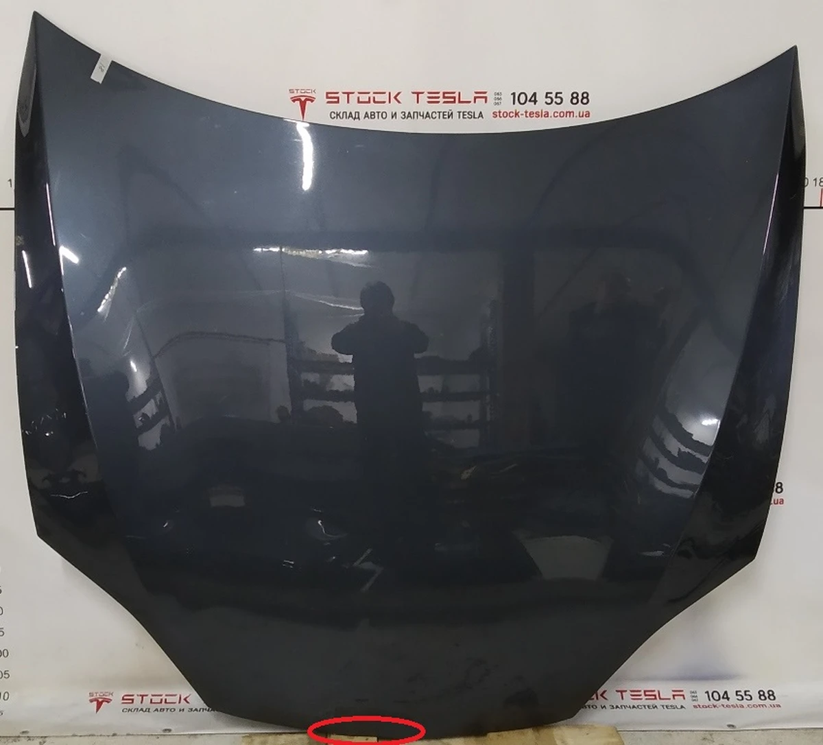 1 Капот (одна петля) AWD PMNG с повреждением Tesla model S, model S REST 1038384-S0-C