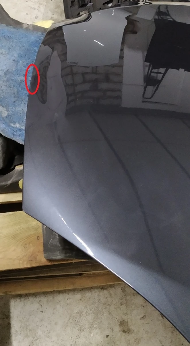 1 Капот (одна петля) AWD PMNG с повреждением Tesla model S, model S REST 1038384-S0-C