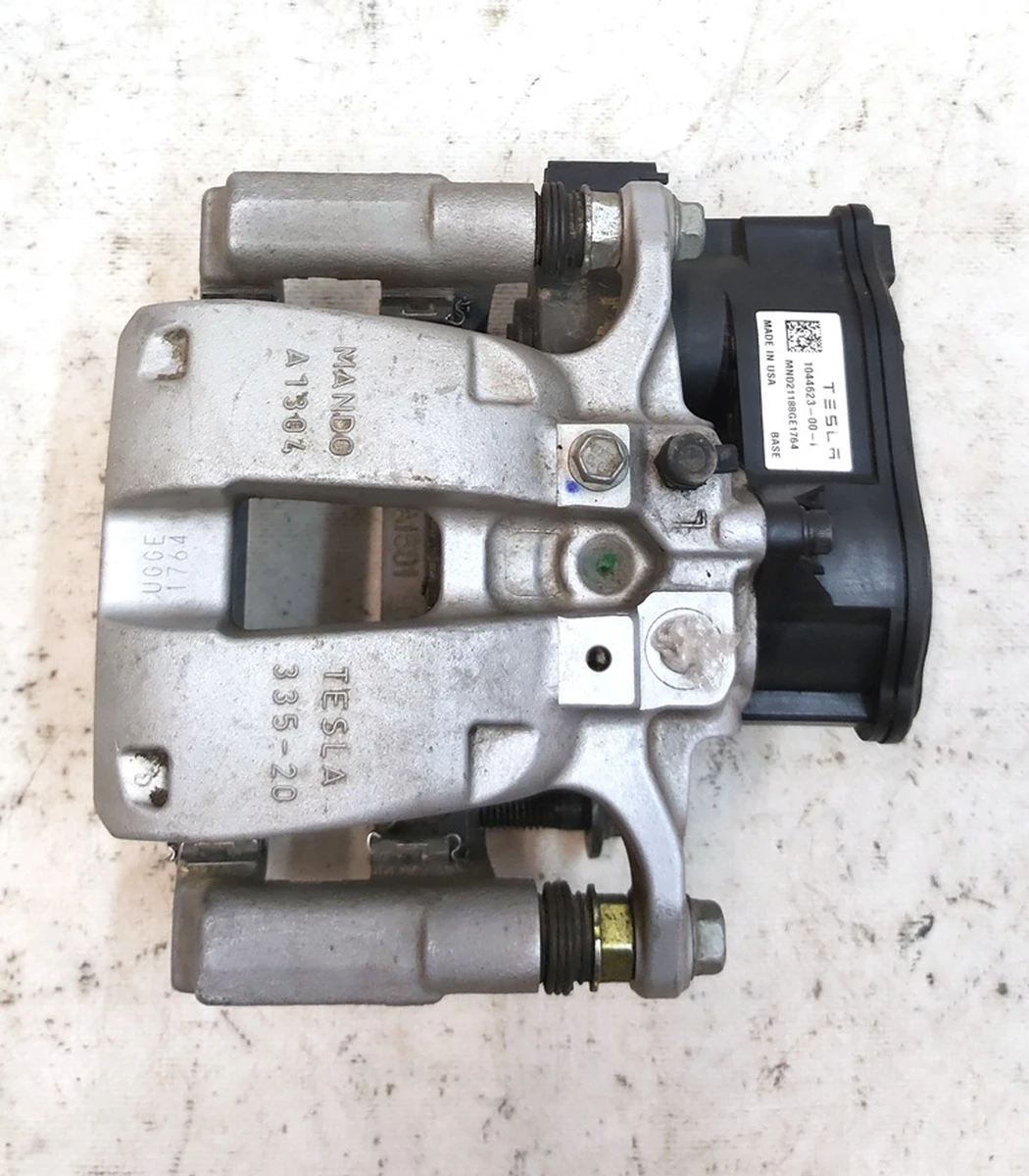 8 BRAKE CALIPER, GREY, REAR-LEFT MANDO without brake pads Tesla Model 3, Model 3 Jan 2024, Model Y 1044623-00-J