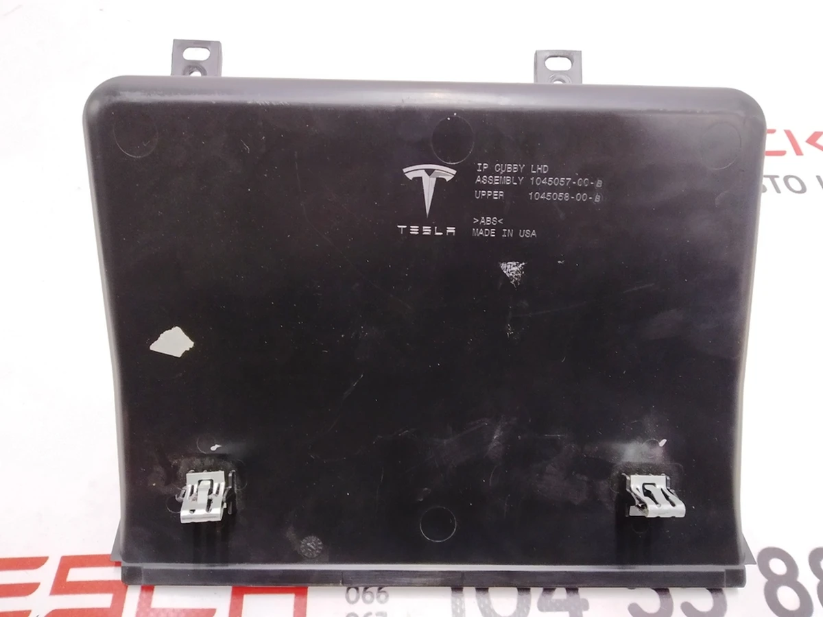 37 Assembly instrument panel cubby left hand drive upper Tesla Model S REST, Model X 1045057-00-C