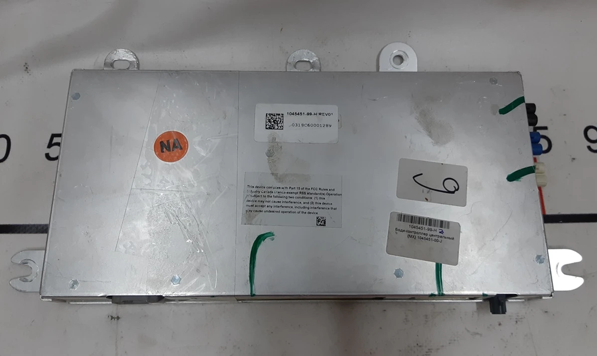 10 ASY, TSTD CENTRAL CONTROLLER REV01 substandard Tesla Model X 1045451-00-J